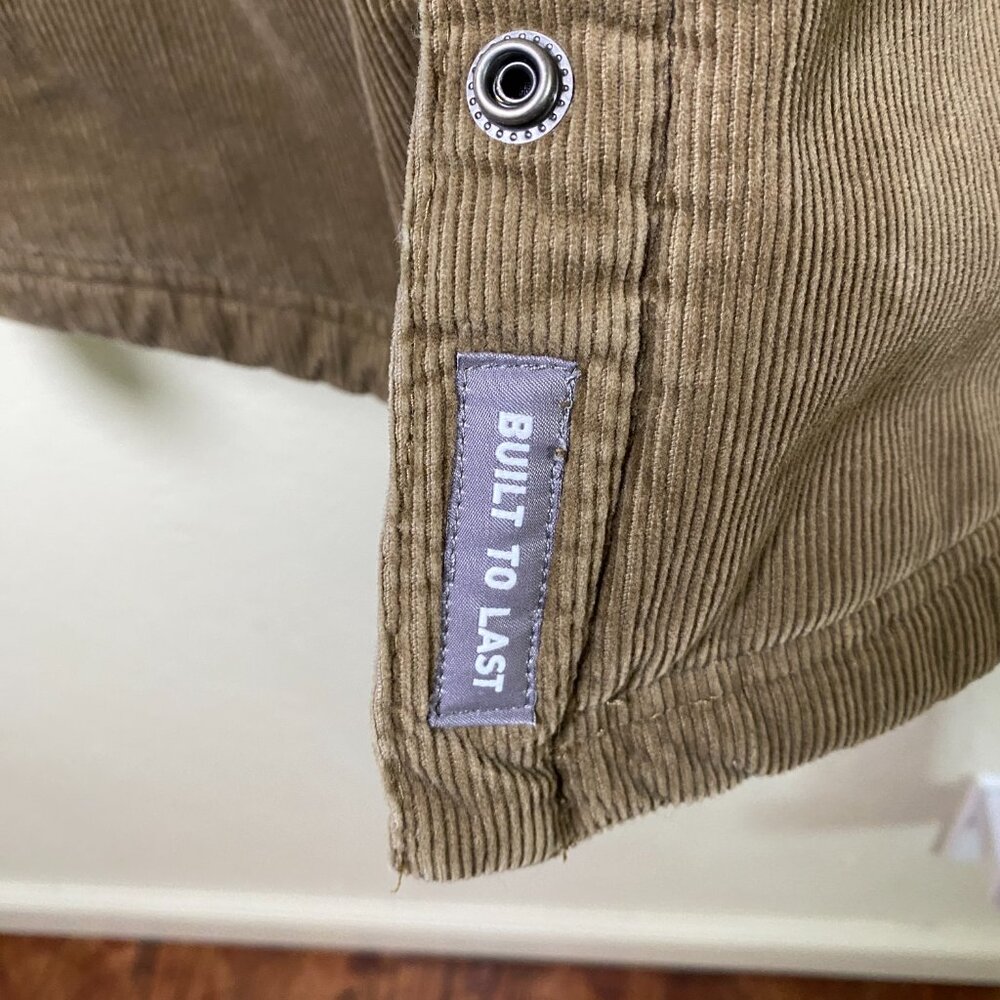Ariat Rebar Corduroy Sherpa Lined Jacket Tan Size Small Petite - Picture 12 of 14